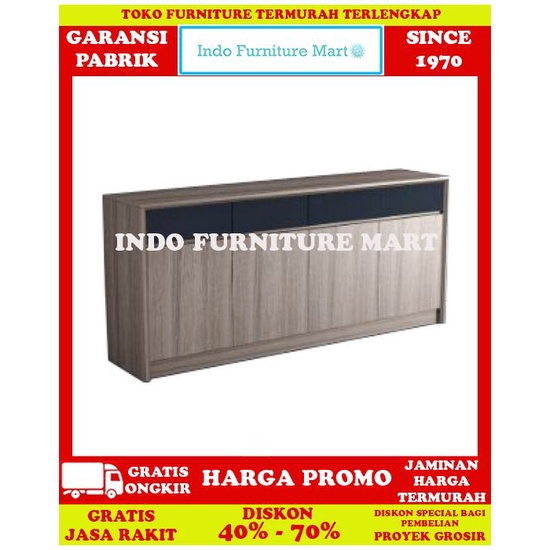 Buffet Credenza Bufet Lemari Pendek Minimalis Siantano Cr 008