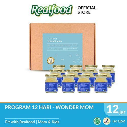 

Realfood 12jar Wonder Mom(minuman sarang walet untuk ibu hamil)READY