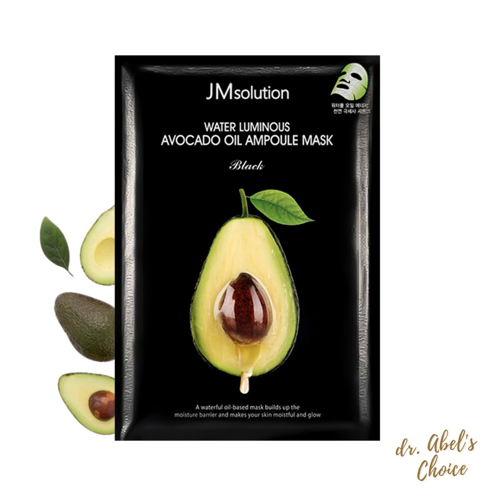 JMSolution Water Luminous Avocado Oil Ampoule Mask Masker Korea