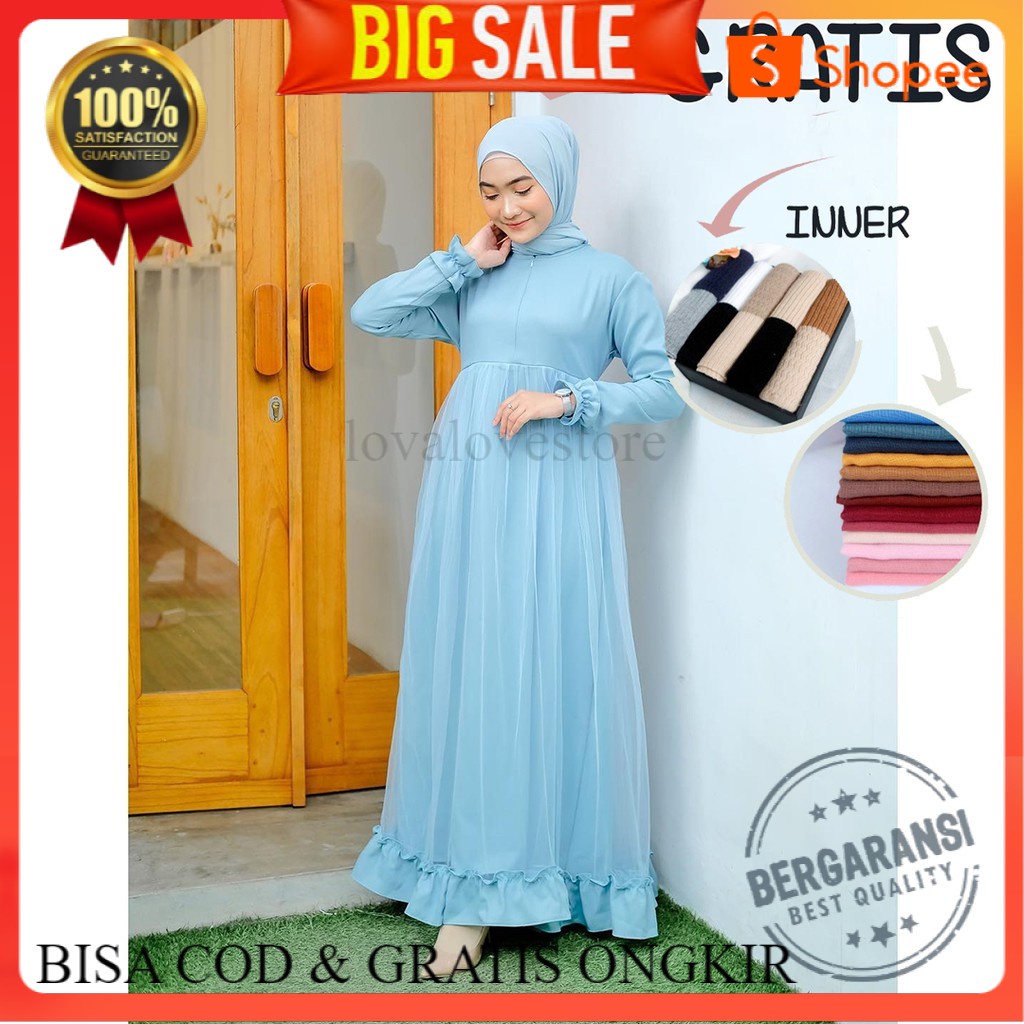 [COD] SABRINA GAMIS ORIGINAL BYnafisyahhijabGAMIS MUSLIM/ DRESS MUSLIM / GAMIS TILE