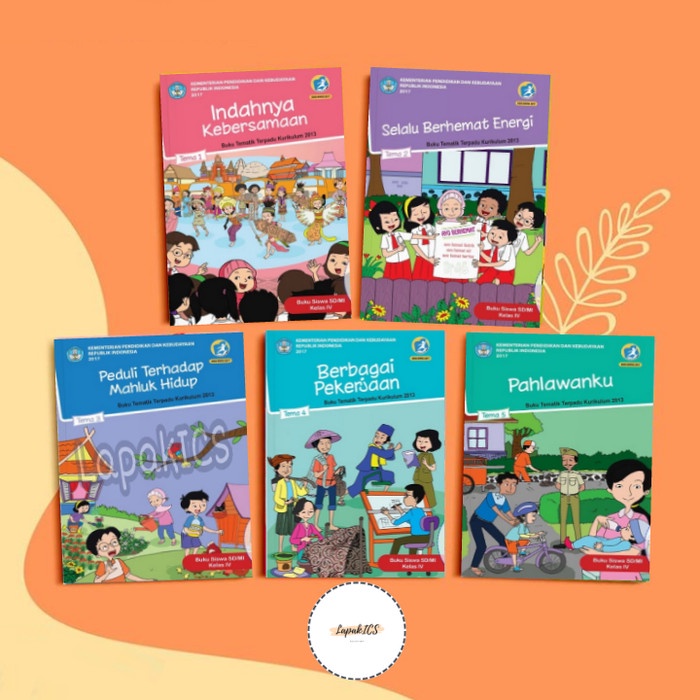 

❤BISA COD❤ Paket Buku SD Kelas 4 Tema 1,2,3,4,5 Semester 1 Revisi 2017 2018