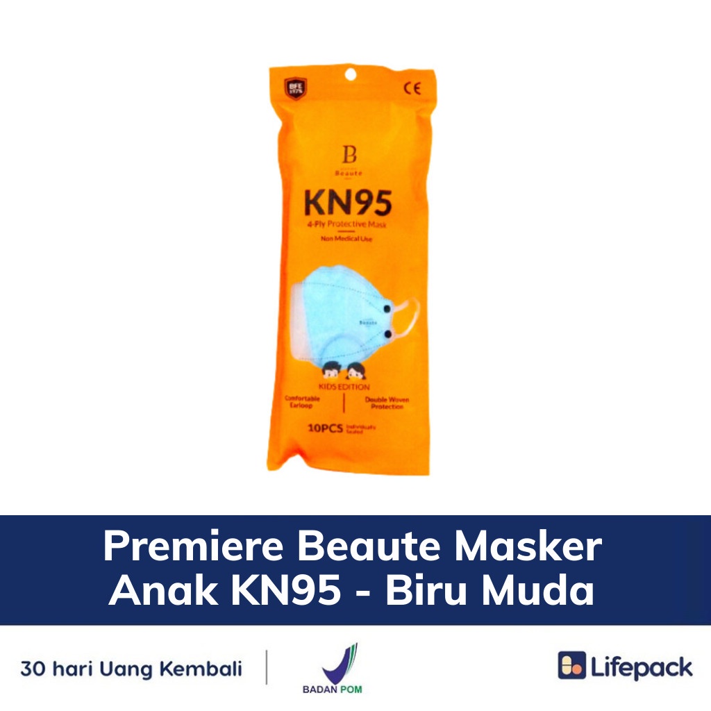 Premiere Beaute Masker Anak KN95 - Masker Pelindung Debu, Bakteri, dan Virus - LIFEPACK