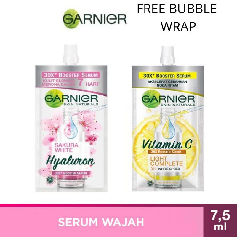 Garnier Bright Complete White speed Vitamin C/Sakura White Hyaluron 30x / Anti Acne Booster Serum 7.5ml