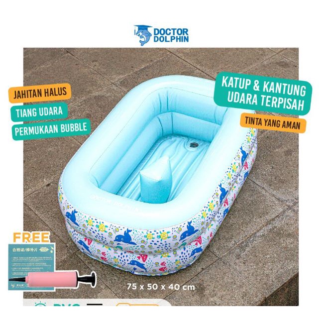Doctor Dolphin Inflatable Baby Bathtub DD02601