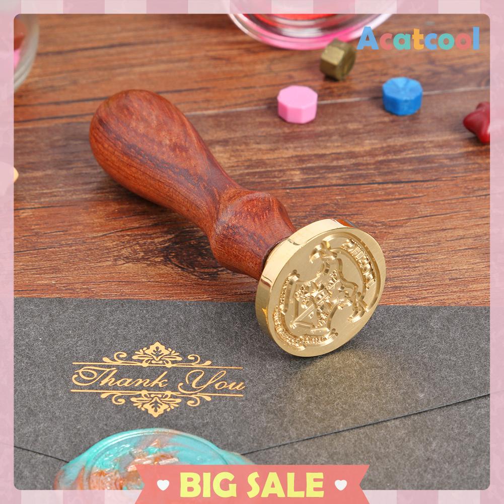 Stempel Segel Lilin DIY Gaya Retro Untuk Amplop Undangan Pernikahan