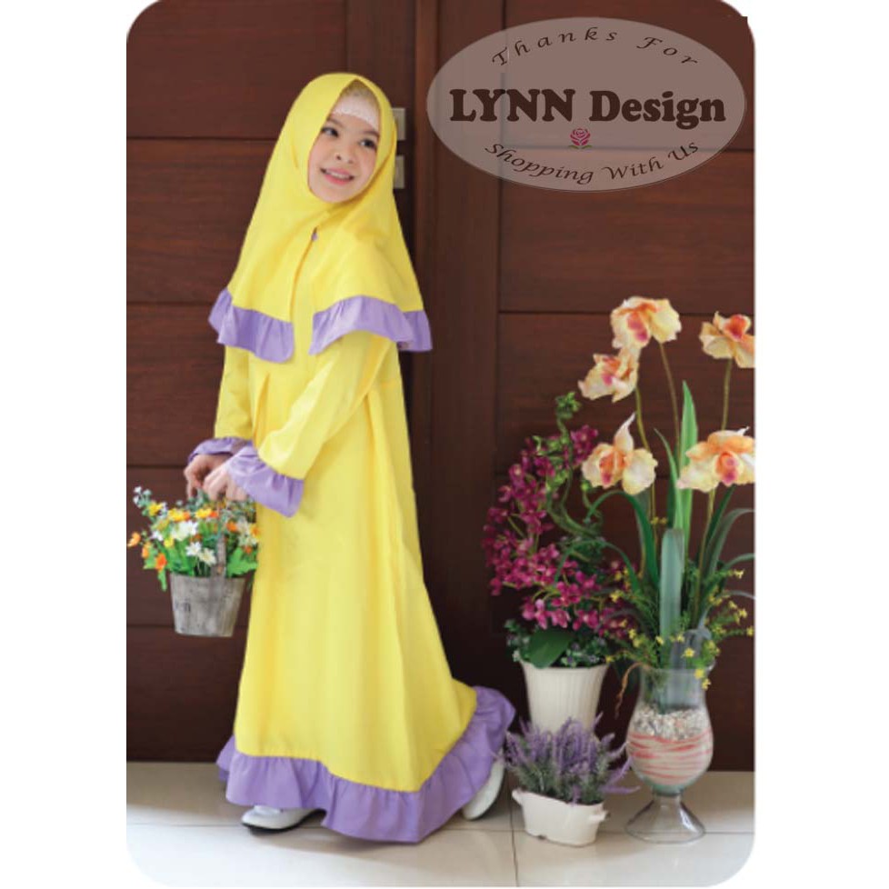 Setelan Gamis Muslim anak set Premium by Lynn Design