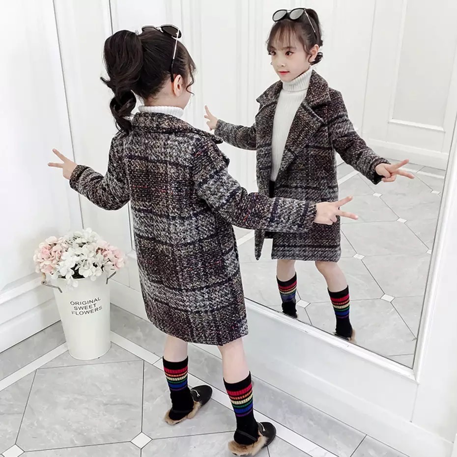 Coat Wool Anak Korea tebal untuk Winter Musim Dingin