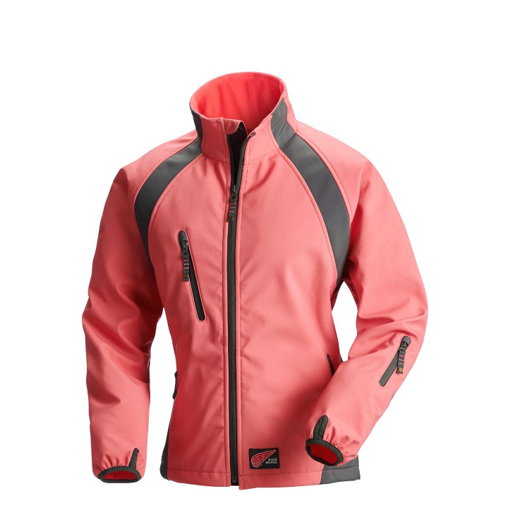 69037 LADIES SOFT SHELL JACKET RED WING