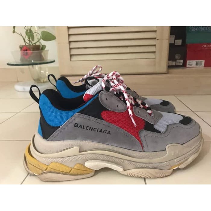 Price of Your size Balenciaga Triple S Trainers Blue Red 2 0