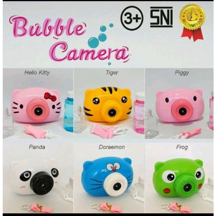 (RS)BUBBLE CAMERA MUSIC KAMERA MUSIK GUN GELEMBUNG MAINAN BABEL SABUN ANAK BERKUALITAS