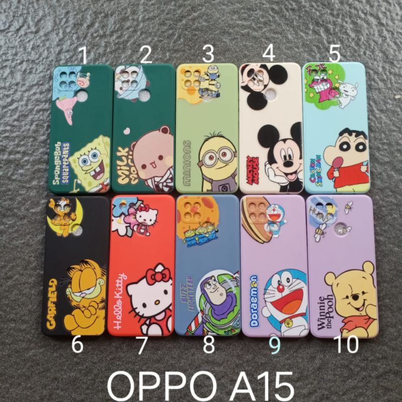 Case gambar Oppo A15 2020 . A15S motif cewek ( 6 motif ) soft softcase softshell silikon cover casing kesing housing