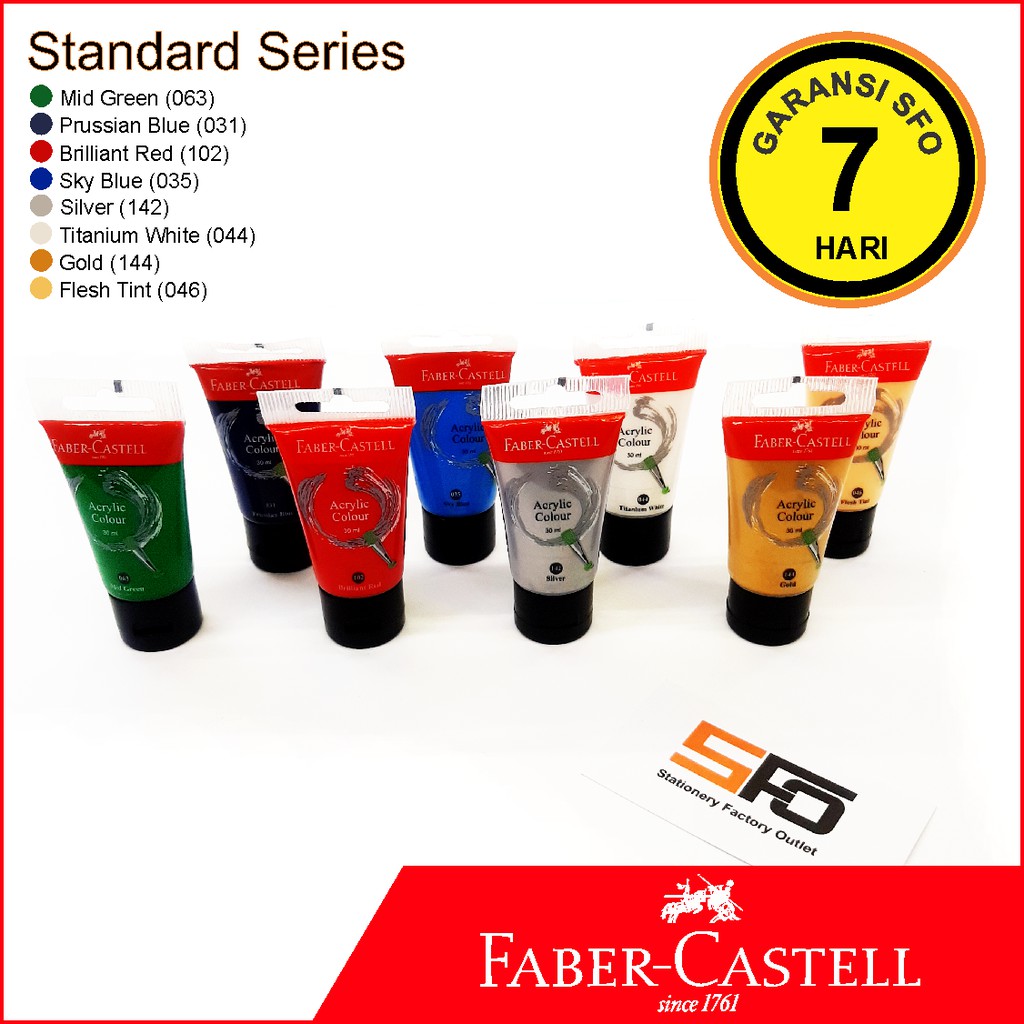  Cat  Acrylic Faber  Castell  30ml Satuan  Shopee Indonesia