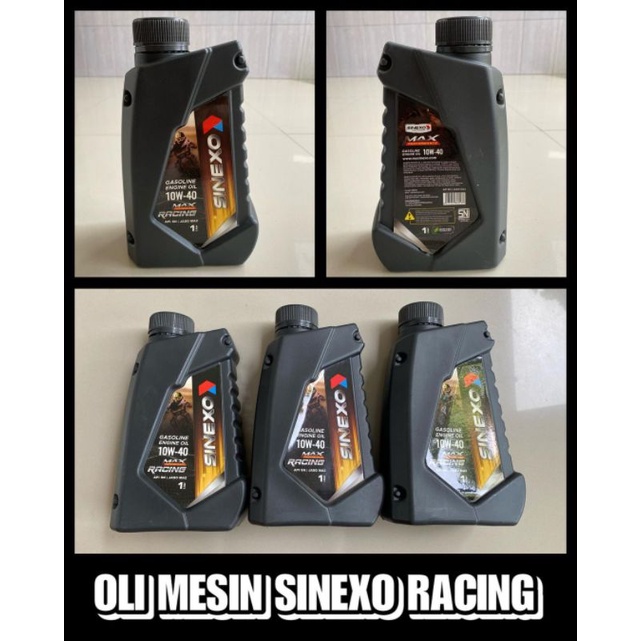 OLI MESIN SINEXO RACING / OLI PELUMAS RACING OIL SINEXSO 1L 10W-40 API SN JASO MA2