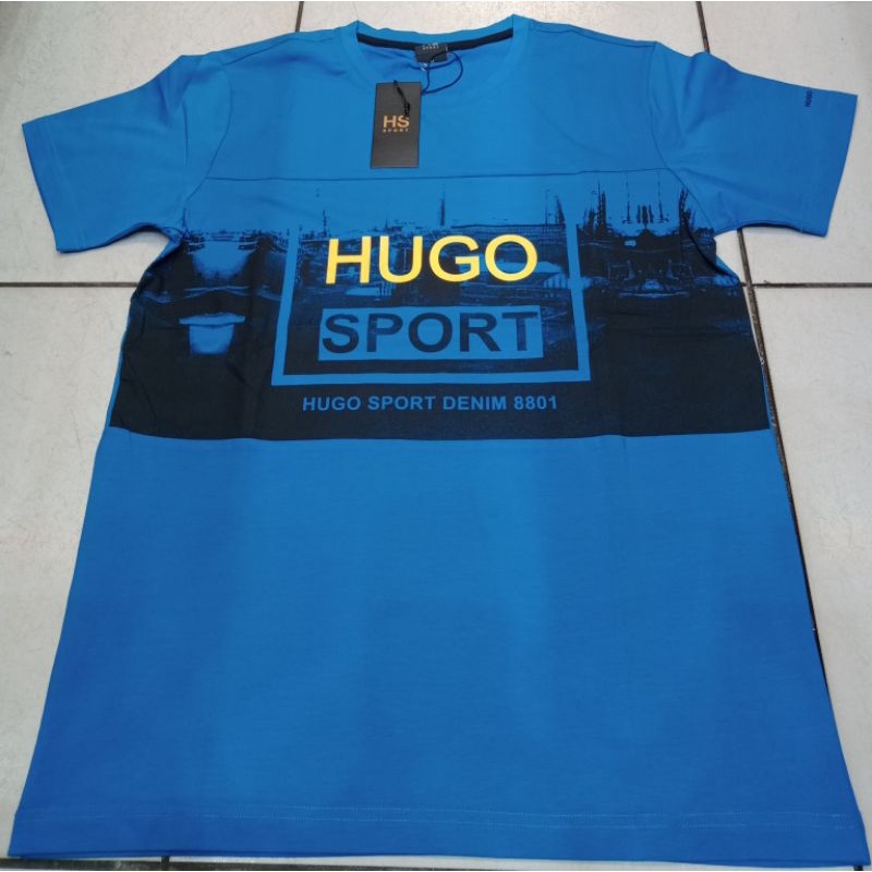 HUGO SPORT KAOS OBLONG SPANDEK / KAOS HUGO ORI / KAOS PRIA HUGO ORI