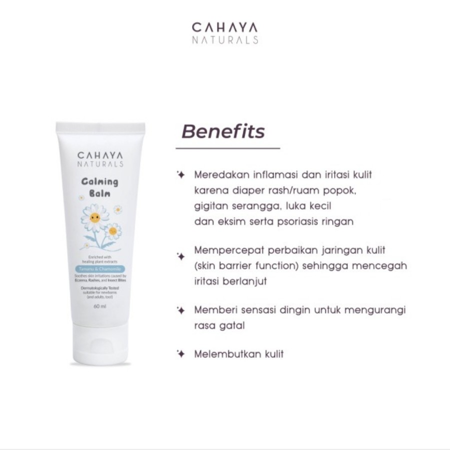 Cahaya Naturals Calming Balm (Eczema &amp; Rash Cream)