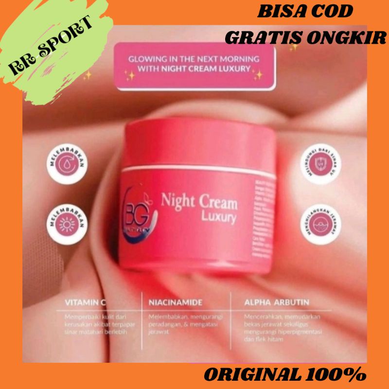 Night Cream Luxury BG Skin / Cream Malam Premium BG SKIN / Cream Malam BG Skin / Whitening Luxury BG