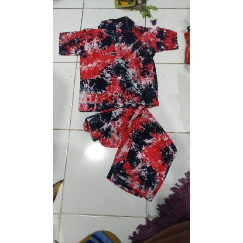 setelan tie dye anak uk m