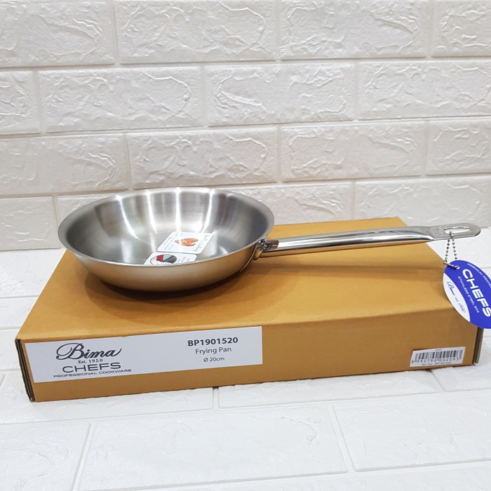 FRYING PAN BIMA CHEFS 20 CM BP1901520 PENGGORENGAN STAINLESS STEEL