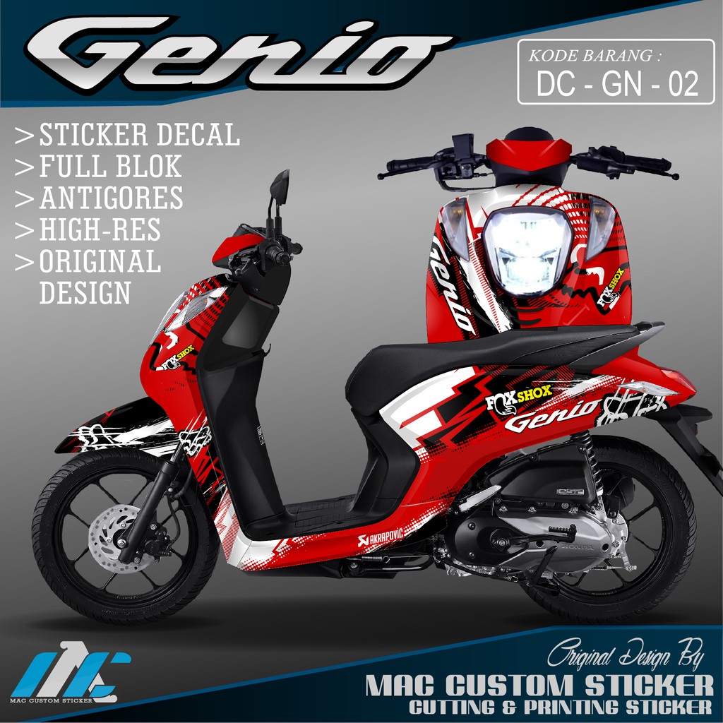 Jual DECAL GENIO FULL BLOK GENIO DC GN 02 Indonesia Shopee Indonesia