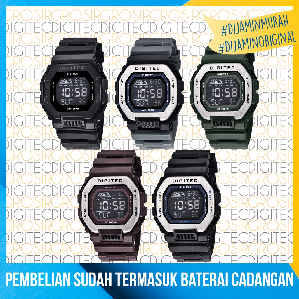 Jam Tangan Digitec DG 5050T Original Dan Anti Air Jam Digitec Pria
