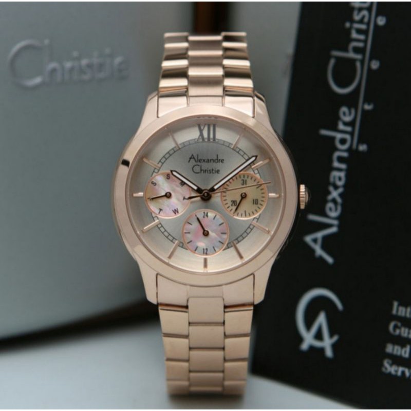 ALEXANDRE CHRISTIE AC2815 FULL ROSEGOLD AC2815 WANITA ORIGINAL