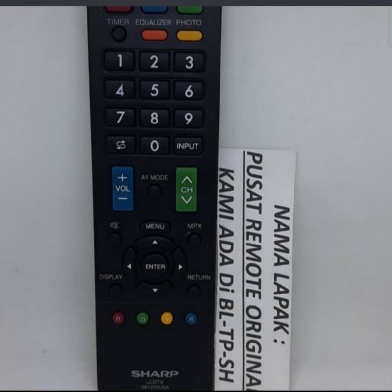 REMOTE REMOT TV SHARP LED LCD AQUOS ORIGINAL ASLI