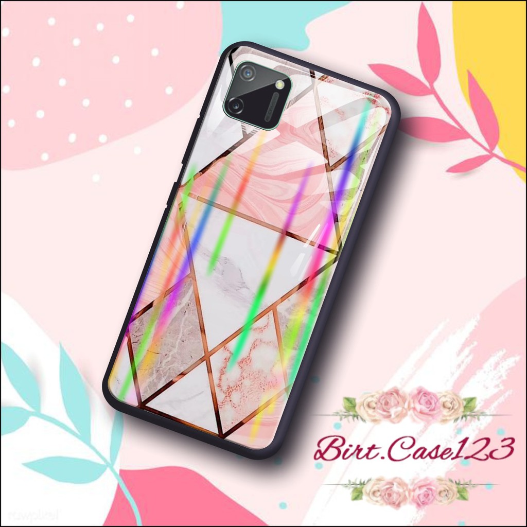 case softcase gambar MARBLE back case glass aurora Realme C1 C2 C3 U1 2 2 Pro 3 Pro 5 5i 5s BC142