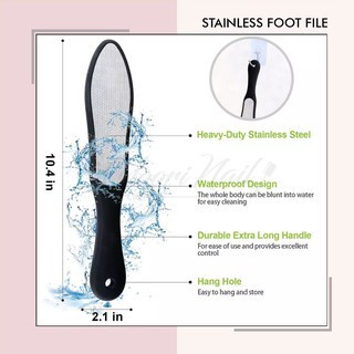 Stainless steel foot file foot rasp file penggosok tumit kaki pedicure rasp