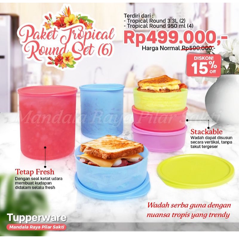 tropical round set isi 6