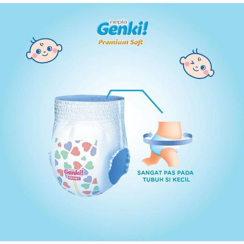 Nepia Genki premium popok pants XL 26's
