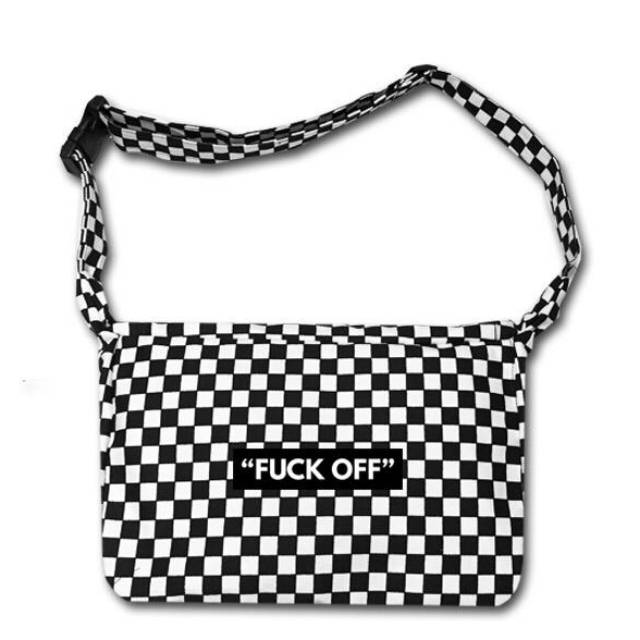 SLING BAG CHECKERBORD HOKIDOKY FCK OFF