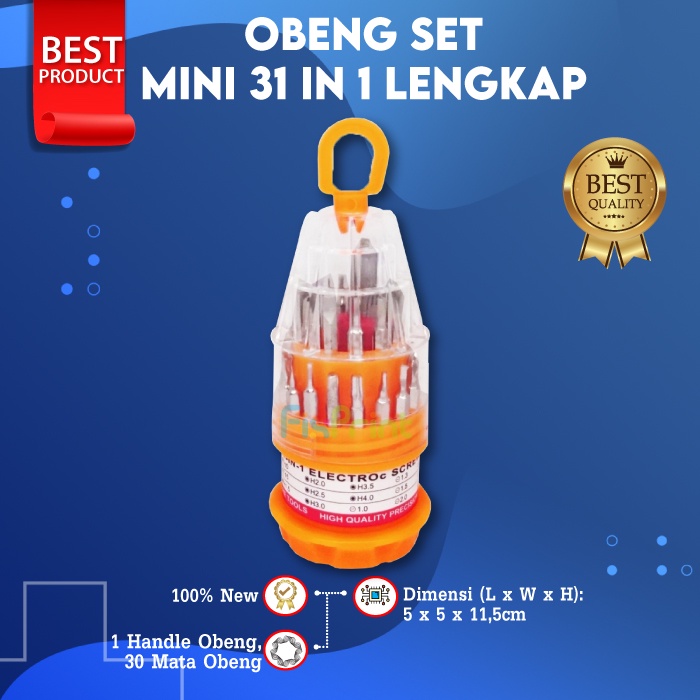 Obeng Set Mini 31 In 1 Lengkap Murah