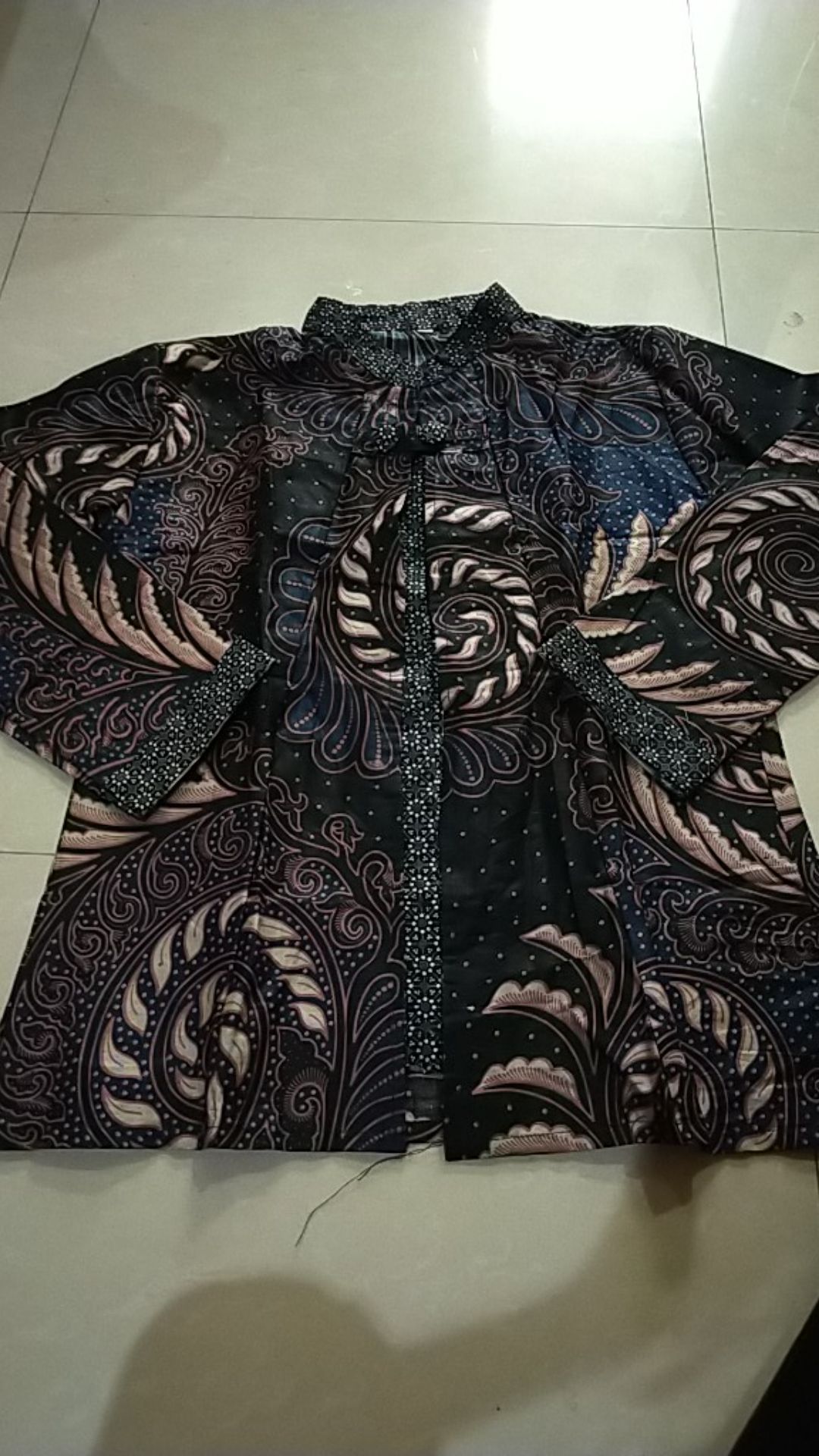Tey-17 Batik Wanita Asj Sa Hrb026 Kenongo Kemeja Tosca Pendek