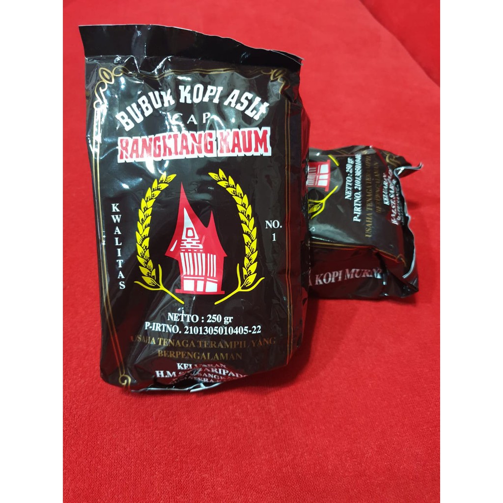 

KOPI RANGKIANG KAUM ( ISI 2 PACK 250gram ) KOPI ASLI BAATUSANGKAR NO 1