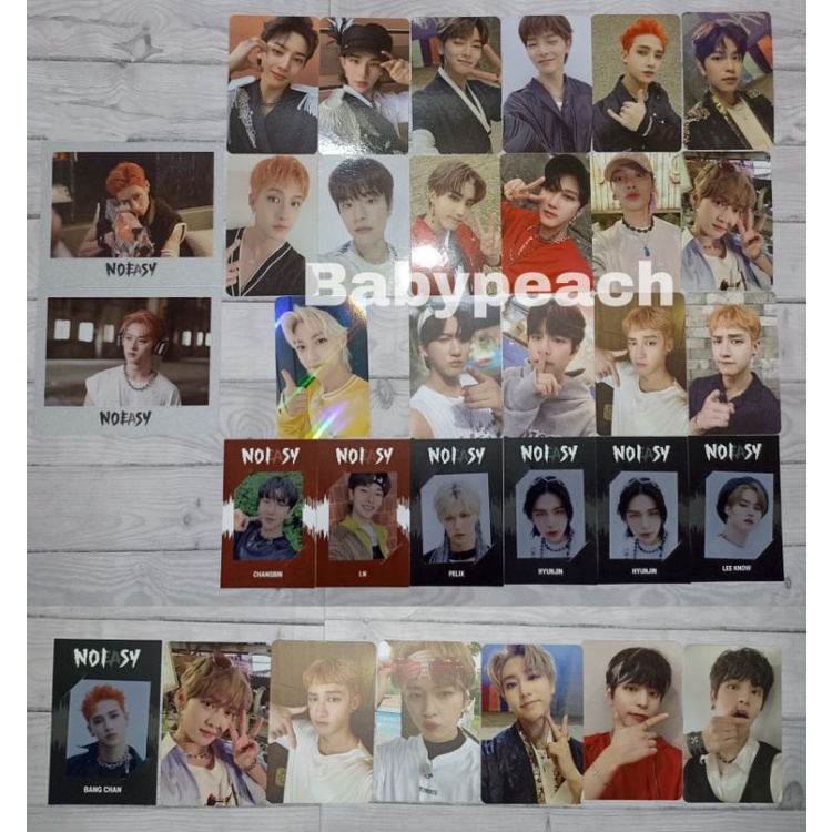 (READYSTOCK) OFFICIAL PHOTOCARD STRAY KIDS NOEASY - PHOTOCARD HYUNJIN LEEKNOW HAN SEUNGMIN CHANGBIN 