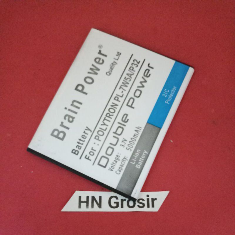 Baterai batre Polytron R2509 Rocket T6 R 2509 / P32 PL 7W5A Double Power