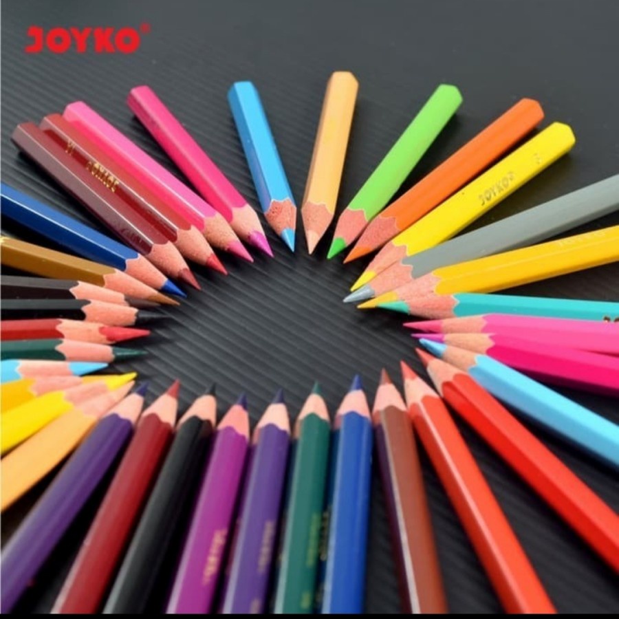 Pensil Warna JOYKO 24 Warna Pendek CP-S24