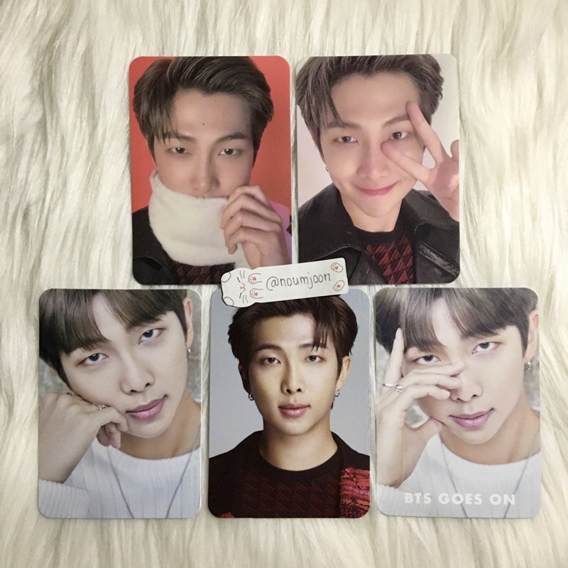 Pc Dicon Member Namjoon / Photocard BTS Group Individual Rm Pob Japan Background Merah Syal Peace To