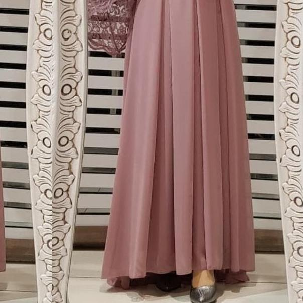 ☊ GAMIS MEDUSA MAXI Bahan MAXMARA BRUKAT Baju Gamis Wanita Terbaru 2020 Baju Gamis Wanita Jumbo Mura