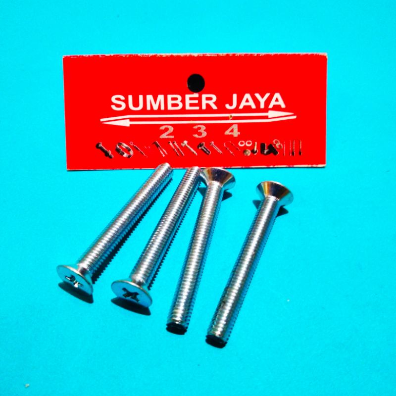 Baut JF 5 x 40 plus   putih TERMURAH