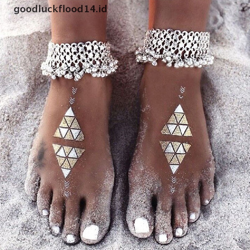 [OOID] New Fashion Sexy Silver Anklet Chain Ankle Bracelet Foot Jewelry Barefoot Sandal ID