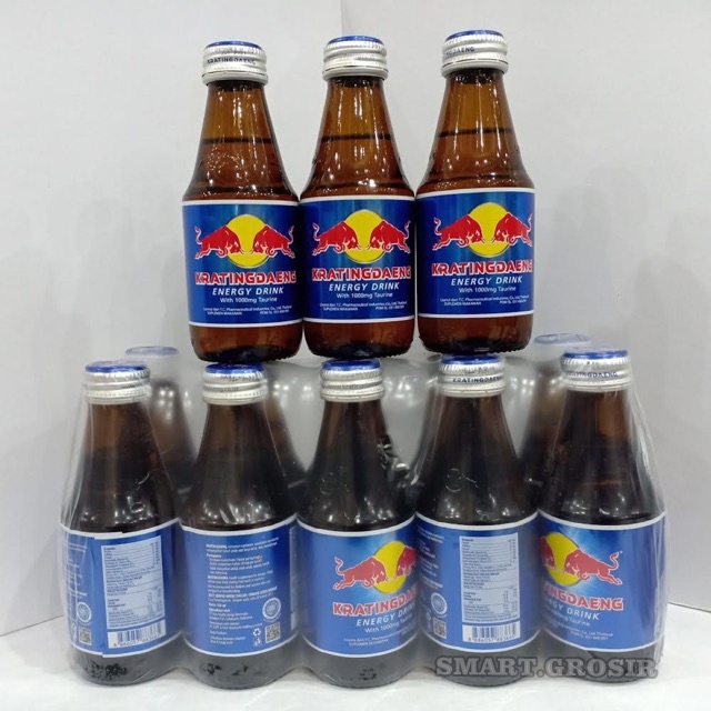 

KRATINGDAENG ENERGY DRINK 150ML [PAKET X10PC] / MINUMAN ENERGY DRINK KRATINGDAENG 150ML PAKET 1PAK ISI 10PC / KRATINGDAENG ENERGY DRINK