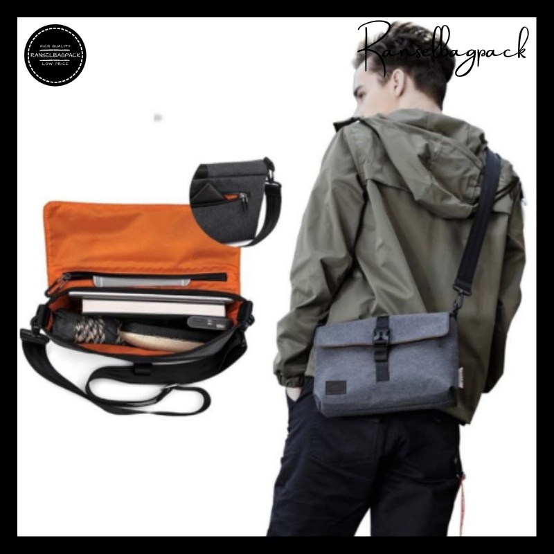 Tas Selempang Sling Bag Kekinian Termurah Korean Fashion Multifungsi Stylish Import Lokal Original Favorit Murah Waterproof Simple Elegan Casual Unisex Pria Cowok