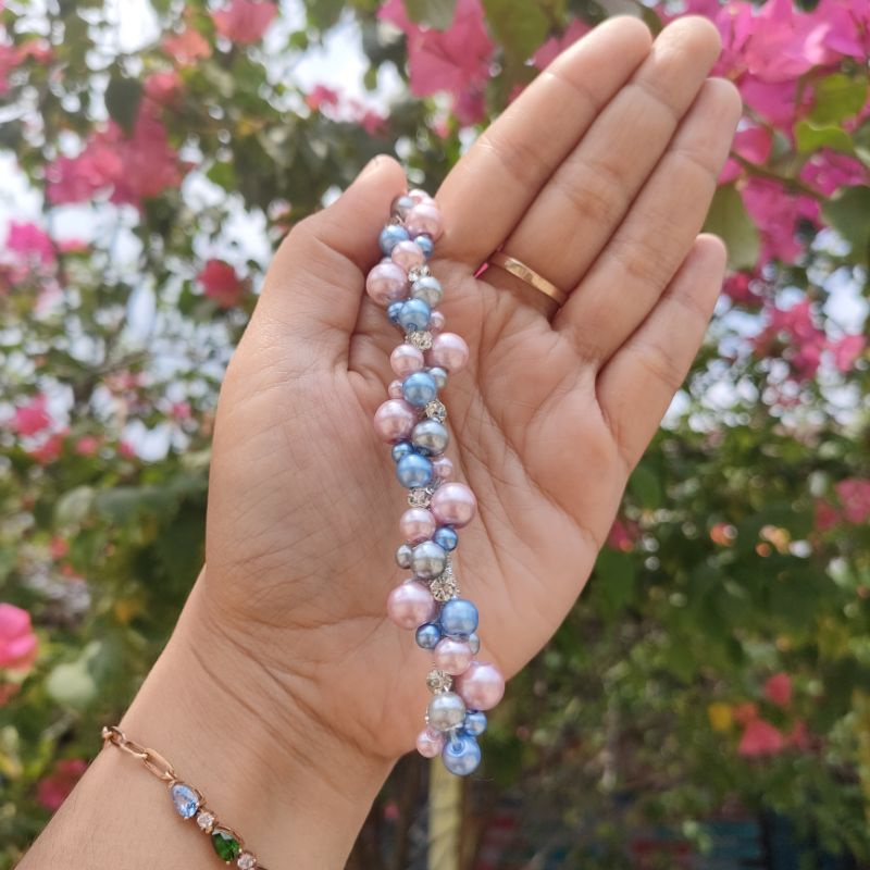Payet rangkai mutiara buat baju kode SS mix warna