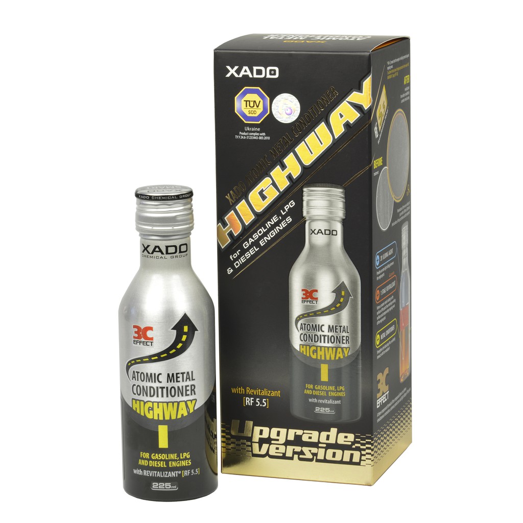 XADO® Atomic metal conditioner Highway (box, bottle 225 ml)