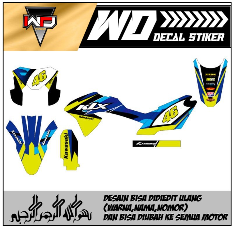 Decal sticker Klx motif simple