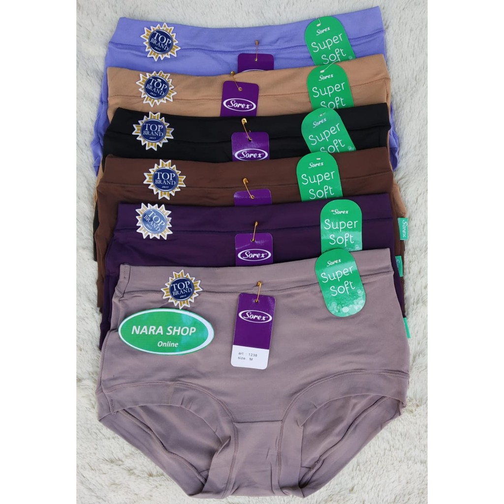 [6pcs]Sorex 1238 | Celana Dalam Sorex | Cd Wanita Dewasa Sorex | Cd Wanita
