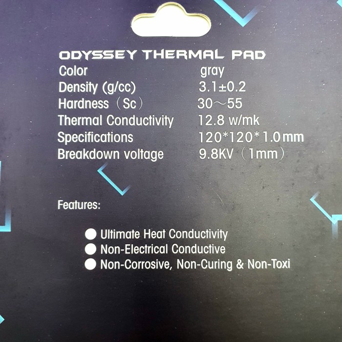 Thermalright Extreme Odyssey Thermal pad 120x120x1.0 mm ram vga 1mm