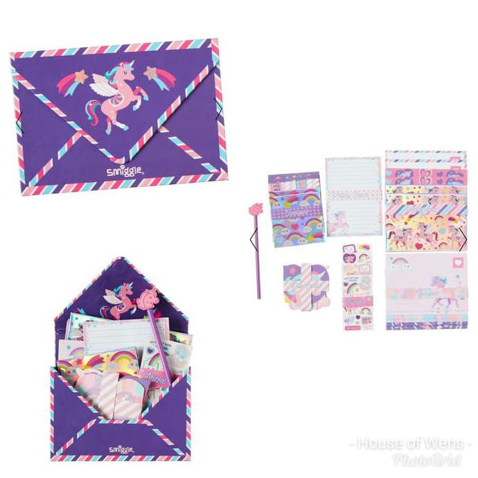 

SMIGGLE UNICORN WRITING SET - KERTAS SURAT UNICORN SMIGGLE