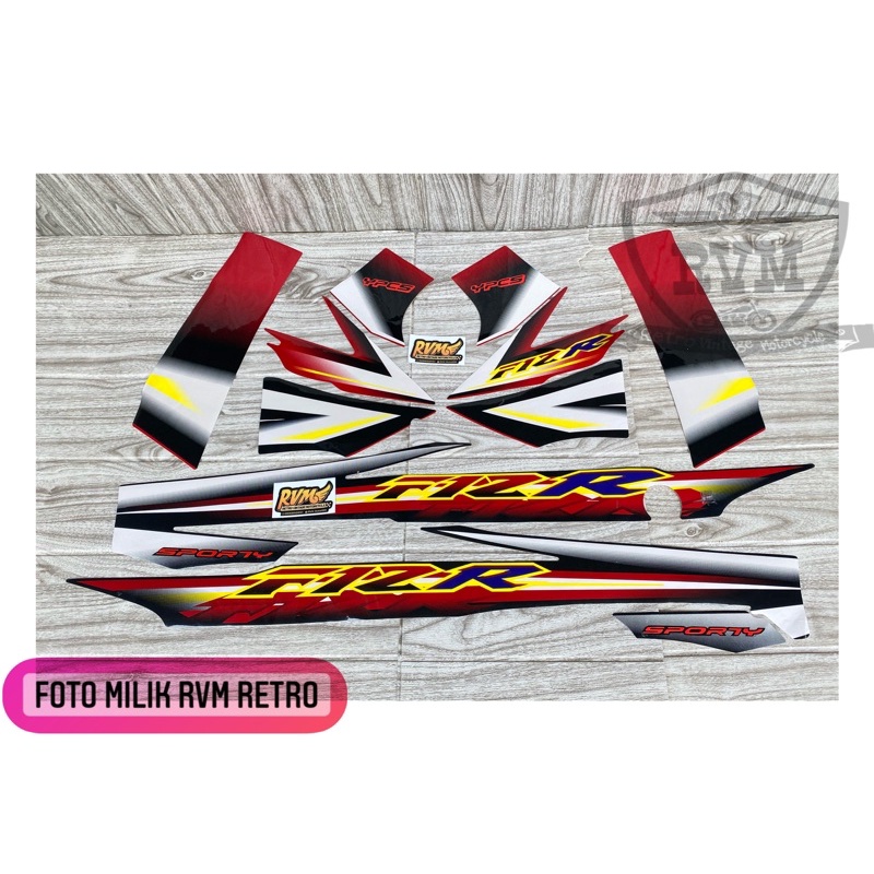 Striping fiz r 2003 sporty hitam merah